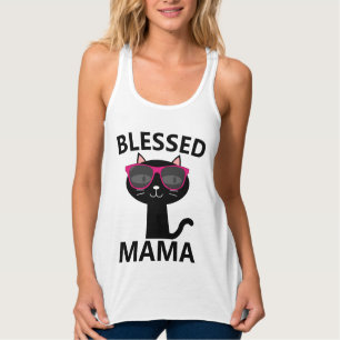 BLESSED MOM CAT T-Shirts