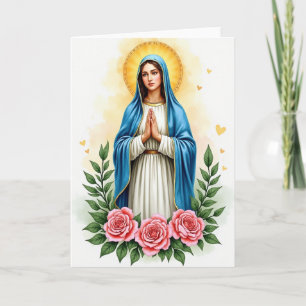Blessed Mother Art Card