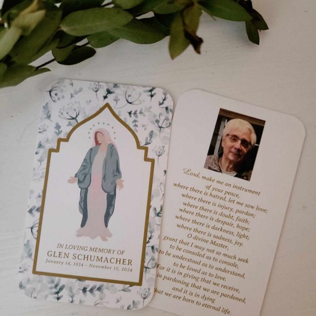 Blessed Mother Catholic Francis Prayer Card (Creator Uploaded)