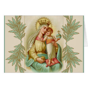 Blessed Mother holding the Child Jesus Globe