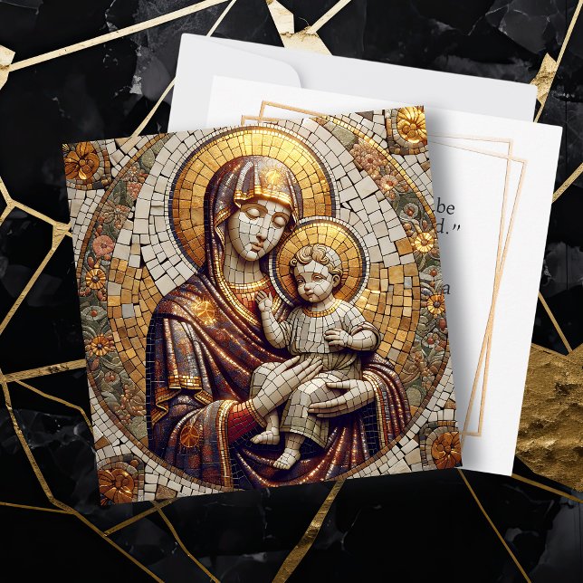 Blessed Mother Mary and Baby Jesus | Christmas Holiday Card (Creator Uploaded)