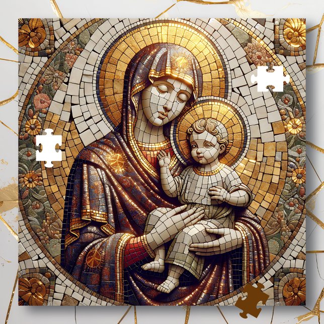 Blessed Mother Mary and Baby Jesus | Religoius Jigsaw Puzzle (Creator Uploaded)