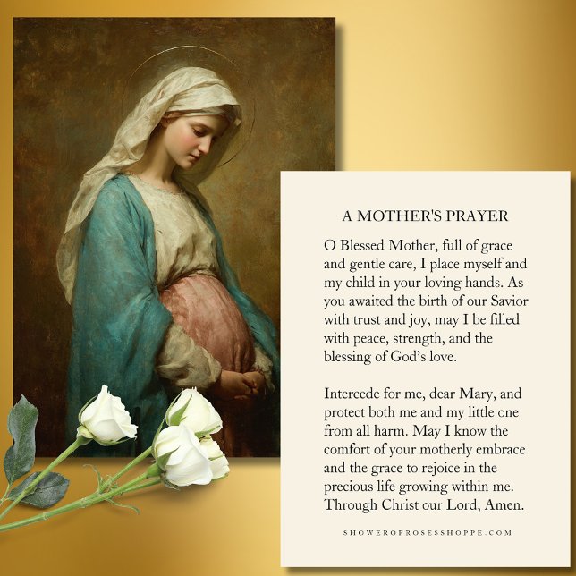 Blessed Mother Prayer Card for Expectant Mothers  (Creator Uploaded)