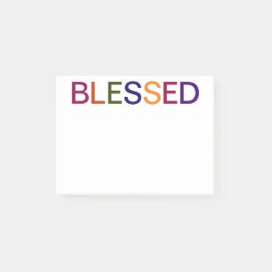 Blessed Multi Colored Post-it Notes