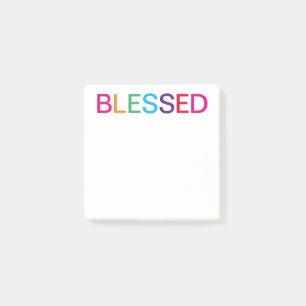 Blessed Multi Coloured Post-it Notes
