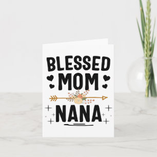 Blessed Mum And Nana Mothers Day Gifts  Card