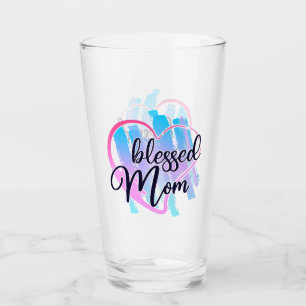 Blessed Mum Glass