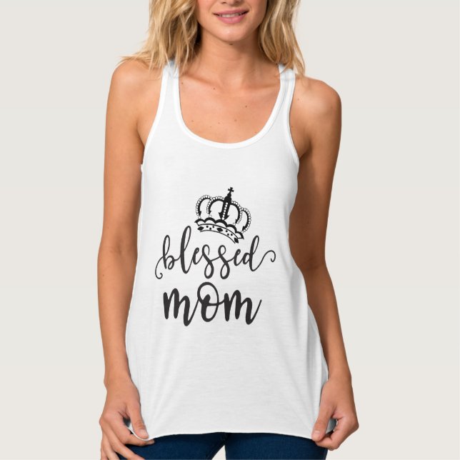 Blessed mum singlet (Front)