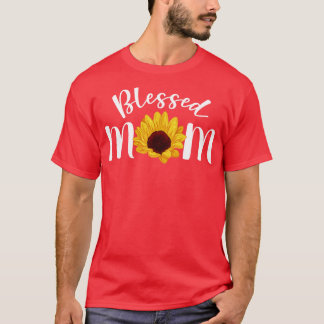 Blessed Mum Sunflower Motheris Day T-Shirt