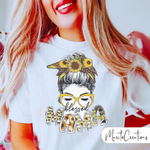  blessed mum t-shirt to celebrate mother's day