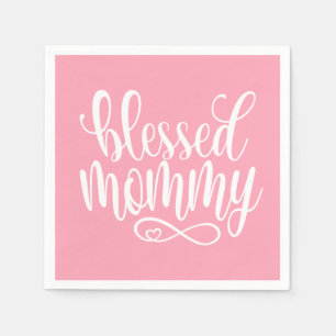 Blessed Mummy Mother's Day Quote   Paper Napkin
