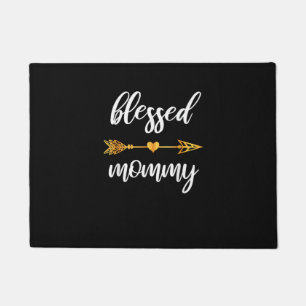 Blessed Mummy Shirt Mum Women Family Matching Than Doormat