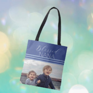 Blessed NANA custom photo gift Tote Bag