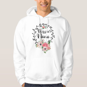 Blessed Nana For Women Flower Decor Grandma Hoodie