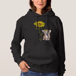 Blessed Nana Hippy Corgi Dog Grandma Women Hoodie