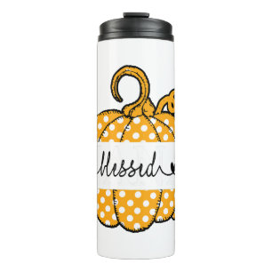 Blessed Nana Pumpkin Art Thanksgiving Halloween Thermal Tumbler