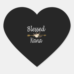Blessed Nana  Shirt Thanksgiving Christmas   Heart Sticker