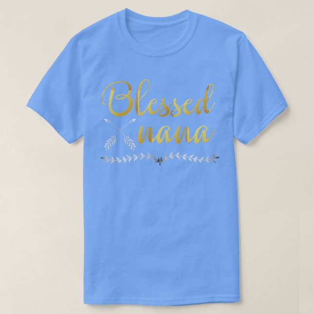 Blessed Nana Thanksgiving T-Shirt (Design Front)