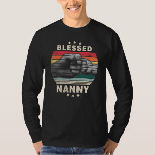 Blessed Nanny For Men Vintage Decoration Grandma T-Shirt