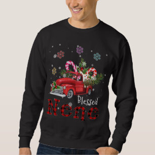 Blessed Nene Christmas Red Truck Gift For Grandma Sweatshirt