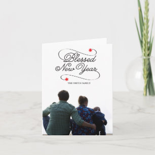Blessed New Year Holiday Card