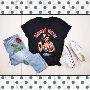 Blessed Nurse Pinup T-Shirt