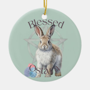 Blessed Ostara Ceramic Ornament