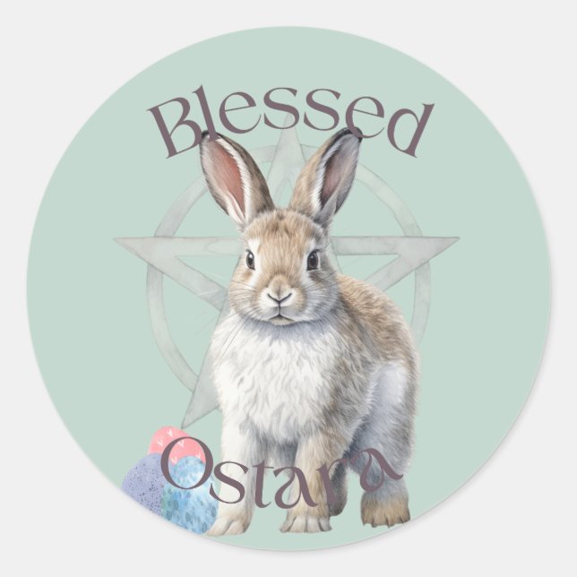 Blessed Ostara Classic Round Sticker (Front)