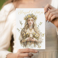 Blessed Ostara Eostre Spring Equinox Yellow