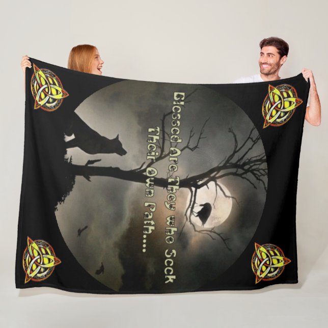 Blessed Path Fleece Blanket, (In Situ)