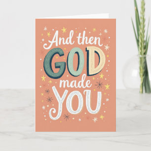 Blessed Peach Birthday Card
