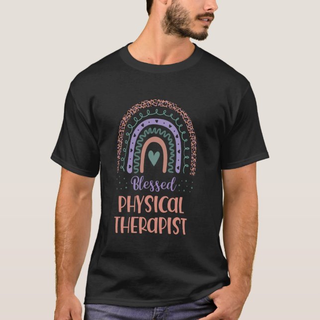 Blessed Physical Therapist Back To School Boho Rai T-Shirt (Front)