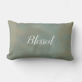 Blessed pillow green
