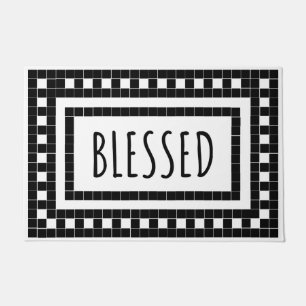 Blessed Rae Dunn Farmhouse Inspired Tile Doormat