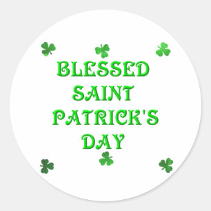 Blessed Saint Patrick's Day (1) Classic Round Sticker