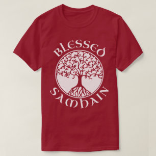 Blessed Samhain Pagan Gaelic Celtic Halloween Tee