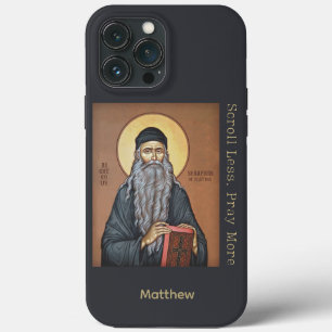 Blessed Seraphim Rose of Plantita Custom Name iPhone 13 Pro Max Case