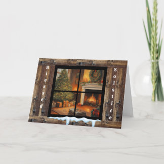 Blessed Solstice Blank Greeting Card