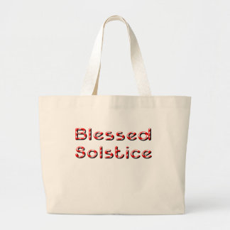Blessed Solstice Large Tote Bag