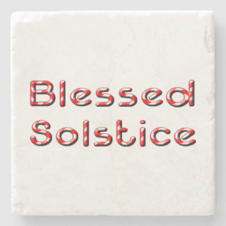 Blessed Solstice Stone Coaster