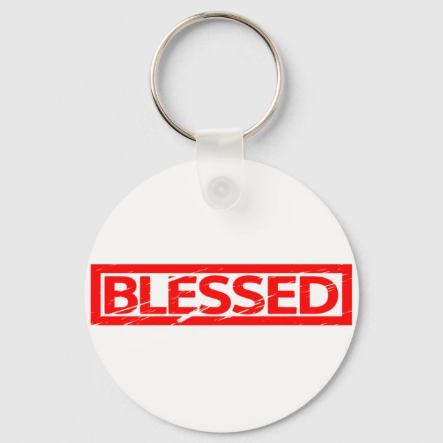 Blessed Stamp Key Ring (Front)