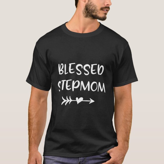 Blessed Step Mum Longsleeve Tee Shirt Gift For Ste (Front)