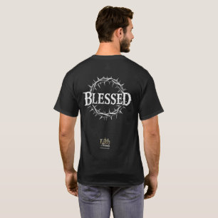 Blessed T-Shirt Crown of Thorns   Christian Faith 