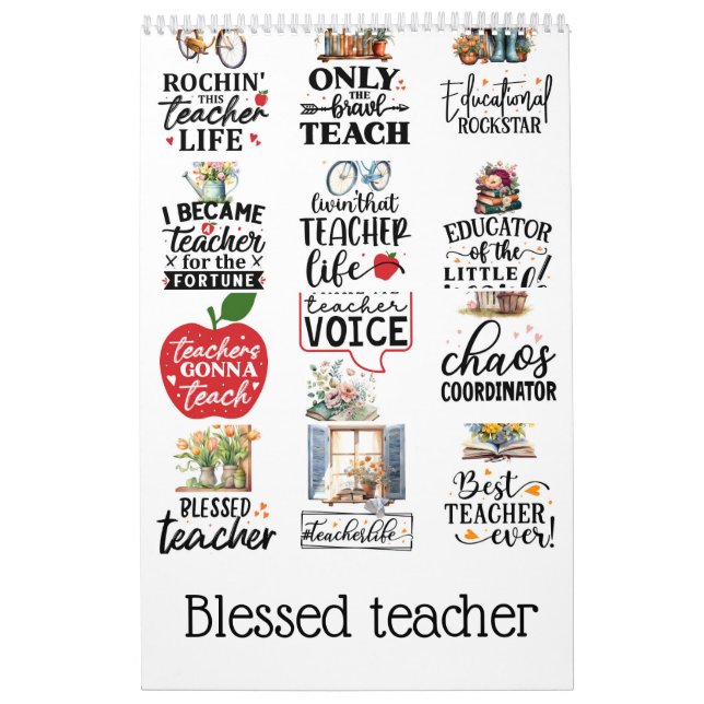 Blessed teacher calendar (Cover)