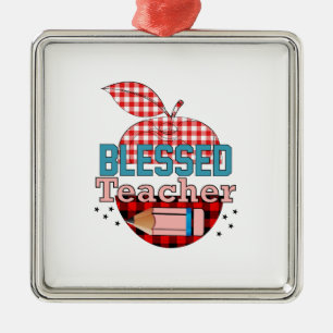 Blessed Teacher Metal Tree Decoration