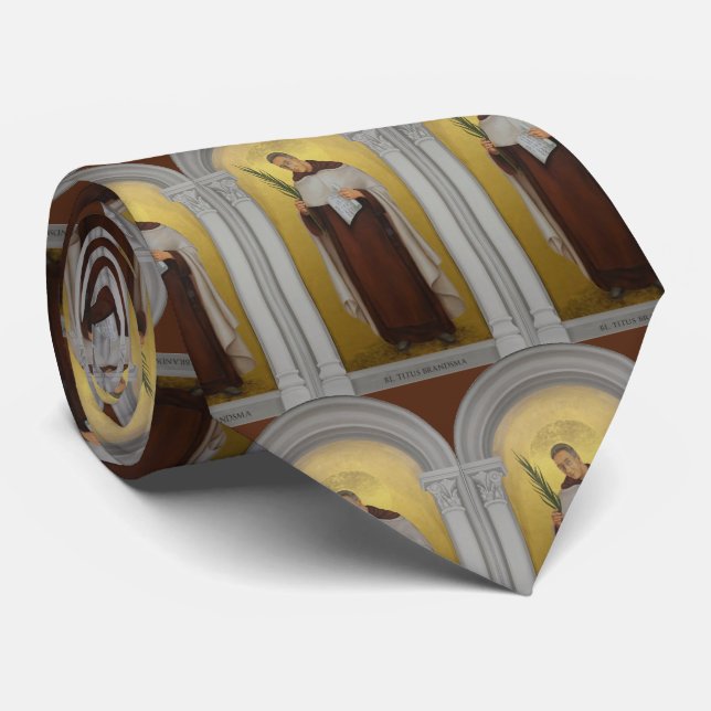 Blessed Titus Brandsma Carmelite Priest Tie (Rolled)