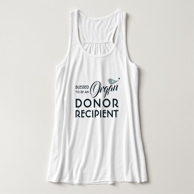 Blessed To Be An Organ Donor Recipient Singlet (Design Front)