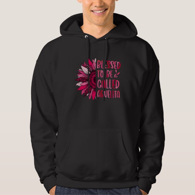 Blessed To Be Called Abuelita Cute Floral Women Mo Hoodie (Front)