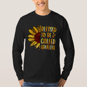 Blessed To Be Called Abuelita Cute Sunflower Mothe T-Shirt