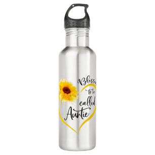 Blessed To Be Called auntie Sunflower Gifts 710 Ml Water Bottle
